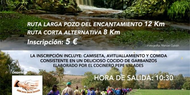 Marcha senderista solidaria AFAD Jerez Sierra Suroeste