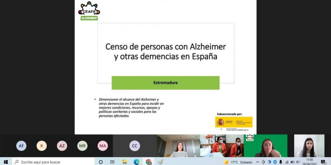 trabajando censo personas Alzheimer