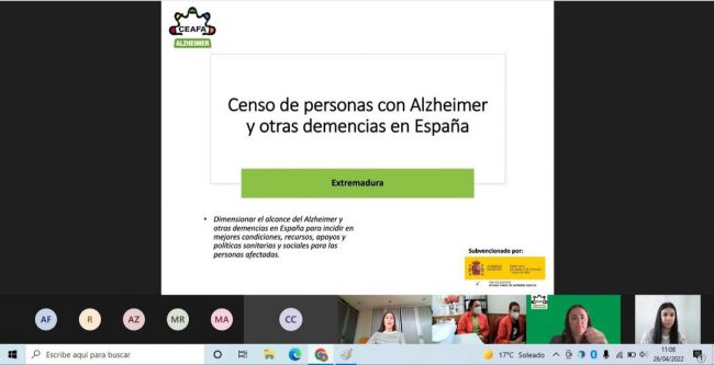 trabajando censo personas Alzheimer